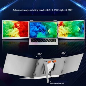Dual screen portable monitor for laptops